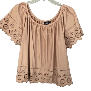 Mauve Eyelet Top | Size XL | Pre-Owned Good Condition -GAP Women’s